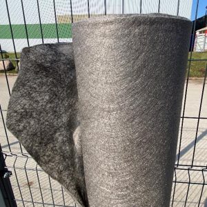 Neaustinė geotekstilė, pilka, 150 cm pločio, 110 g/m2
